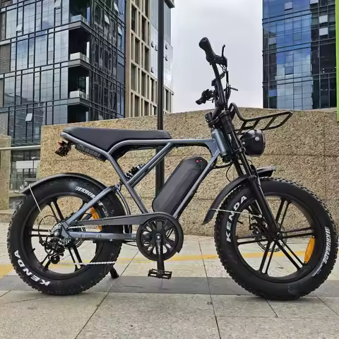 H9 Electric Hybrid Bike Fat Tire E-Bike With 250w/1000w Fatbike Hydraulic Brake EU Warehouse for Cit