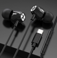 Esports Type-C Headphones Wired In-Ear Earphone  With  Mic Earbuds Sport Headset Gamer For Smart Phones Xiaomi Huawei Earphones