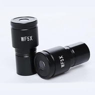 2PCS WF5X/20mm Biological Microscope Eyepiece Wide Angle Microscope Lens Biology Accessories Medical