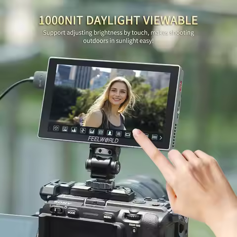 FEELWORLD P6X 5.5 Camera Monitor 1000nit 4K-HDMI DSLR Camera 3D LUT Touch Screen Field Monitor