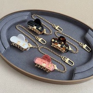 LV高品質髮夾鑰匙扣 - 黑色/白色/咖啡/粉色多色選擇