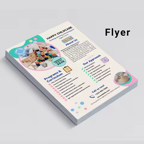 Customized A6A5A4 flyer commodity price list introduction advertisement 157gms free delivery double-
