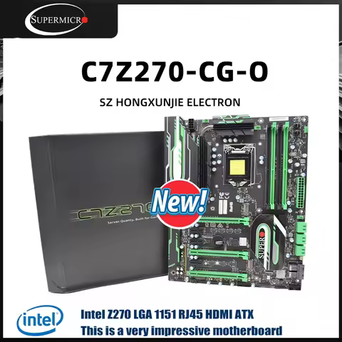 Supermicro brand new C7Z270-CG-O LGA 1151 Intel Z270 ATX Motherboard | Supports 6th/7th Gen Intel Co
