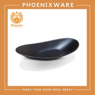 Emperor Plate 12.5 Inches Melamine Black Phoenix F151912