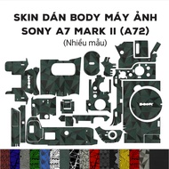 3M Skin stickers for Sony A7 / A7S / A7R Mark II (Many models) | Embossed film to protect camera bod