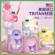 botol air baby botol air budak sekolah Tritan Sanrio kayu manis anjing culomi jerami cawan air kanak-kanak potbelly cup schoolgirl kapasiti besar mudah alih