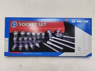 ชุดเครื่องมือ ประแจบล็อก คุณภาพสูง 24ชิ้น ลูกบล็อกเบอร์ 10-32mm และข้อต่อเสริม KINGTONY รุ่น 4526MR0