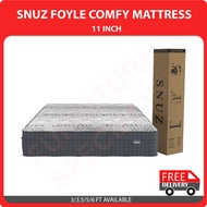 SNUZ FOYLE Latex Pocketed Spring Mattress 11 Inch (Single 3Ft/Super Single 3.5Ft/Queen5Ft/King 6Ft)