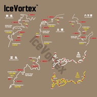 WPL C14 C24 MN D90 MN99s SCX10 TRX4 RGT86100 RC Car sticker Track map sticker
