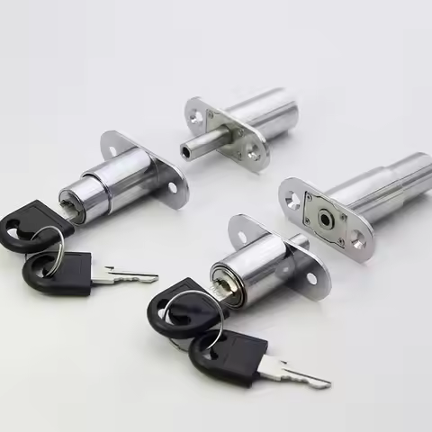Wardrobe 23/32mm Cam Cylinder Lock Hardware Furniture Tongue Door Bolt Latch with Key Drawer Lock Sl