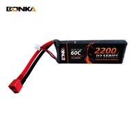 BK-2200/60-2S || Bonka 2S 7.4V 2200mAh 60C XT60 T-Plug LiPo Battery