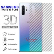 Samsung Note 10 - Samsung Note 10 Plus - Back Skin Carbon Film 3D
