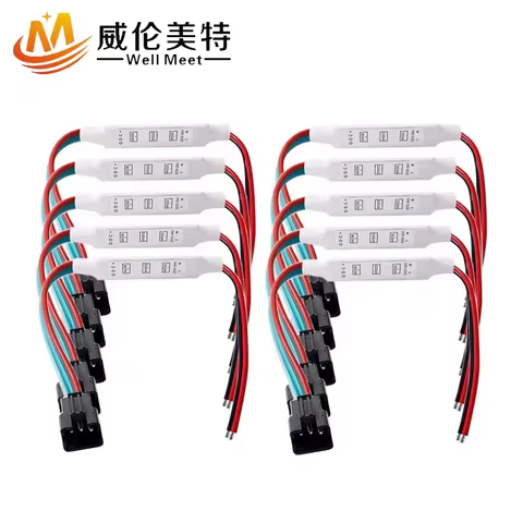 SP002E Mini 3 Keys RGB Led Controller For DC5-24V Pixels Dream Color WS2811 WS2812B UCS1903 16703 Le