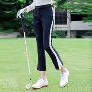 ส่งเข็มขัด! กางเกงกอล์ฟผู้หญิงกางเกงยืดสูงเลคกิ้งผู้หญิงกางเกงกีฬารัดรูปแห้งเร็วแยกเทนนิสกางเกงลำลอง