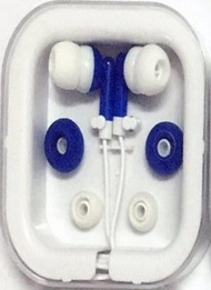全城熱賣 - 有線耳機方盒套裝入耳式MP3環保耳機（藍色）
