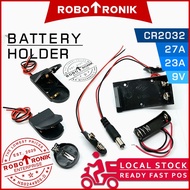 Battery Holder & Wire Snap for 9V / CR2032 / A23 / A27 Batteri