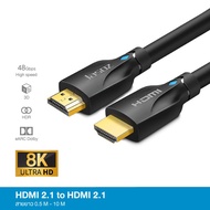 สาย HDMI 2.1 ต่อทีวี 8K 60Hz 48Gbps สายhdmi HDMI 2.0 4k ของแท้ สายอากาศทีวี Cable for สายเชื่อมต่อTV