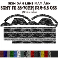 Sony FE 28-70mm f3.5-5.6 OSS Lens Skin (Many models) | Decal Film 3M camera lens protection sticker 