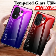VIVOV60 2025 Casing For VIVO V60 V 60 VIVOV60 V60vivo 5G Fashion Gradient Tempered Glass Phone Case 