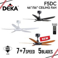 [NEW MODEL] DEKA KRONOS F5DC / F5DC BABY 7 SPEEDS CEILING FAN 56”/46" WITH REMOTE CONTROL