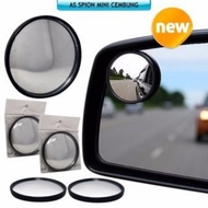 Round Mirror Mirror Car Motorcycle blind spot (1Pcs)