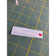 Name sticker RM1 sahaja