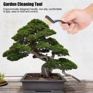 Bonsai Brush with Plastic Handle Cleaning Wire Brush Burr Bonsai for Cleaning Tree