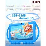 7-Inch Cartoon Android 13 Kids Tablet, A133 Quad-Core 1.6GHz Processor, 2GB RAM + 32GB ROM, 1024*600