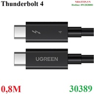 Thunderbolt 4 cable 0.8M long exports 60Hz picture, 40Gbps data transmission, high-end Ugreen 30389 PD charging