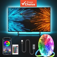 TV Backlight USB Powered LED Strip RGB 5050, for 24 60 Inch TV Mirror PC APP Control