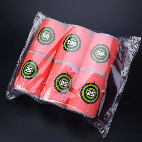 6Pcs 4.6x6.2cm Eva Shooting Target Bucket Soft Safe Indoor Outdoor Play for War Games Modulus Practi