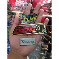 Daeng 4 exhaust emblem plus daeng4 sai exhaust neck emblem