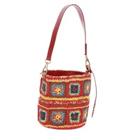 Miu Miu 拉菲草多色金色肩背包 正品 163050SAV