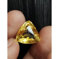 Golden Citrinenatural 14 x 14 x 9 mm 8.4 Ct Yellow Gold Amethyst Trillion Cutting Triangle Code 1489