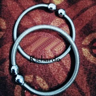Gelang Titanium Pria Model Monel Per Terbaru Silver Gelang Nyaman Dipakai Anti Karat / Gelang Anti K