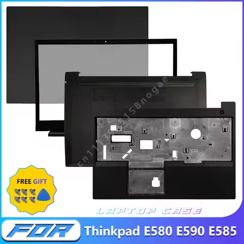 New Laptop For Thinkpad E580 E585 E590 LCD Back Cover Front Bezel Palmrest Bottom Shell Replacement 