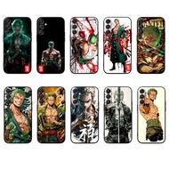 Samsung F06 F16 F56 M06 M16 M56 5G S25 PRO Ultra edge 5G Roronoa Zoro Soft black TPU phone case