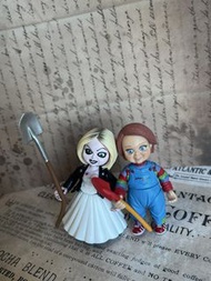 日本扭蛋！Chucky and Tiffany Bride of Chucky Action Figures