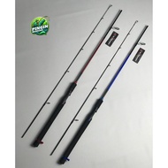 Solid Carbon Fishing Rod 180 Cm Full Eva 8-17 Lb Max Drag 15 Kg