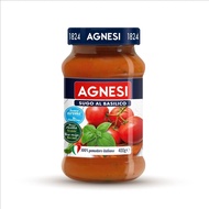 Agnesi แอคเนซี ซูโก้ บาซิลิโก (พาสต้าซอสมะเขือเทศผสมใบโหระพา) 400 กรัม Sugo Basilico (Tomato & Basil