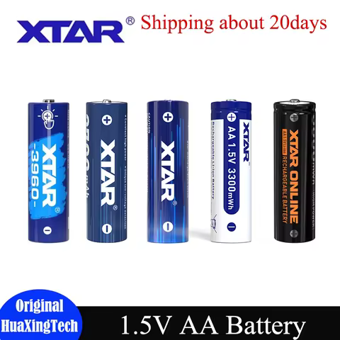 4PCS XTAR 1.5V AA Rechargeable Li-ion Battery Different Models Available 2.5A Discharge Lithium Batt
