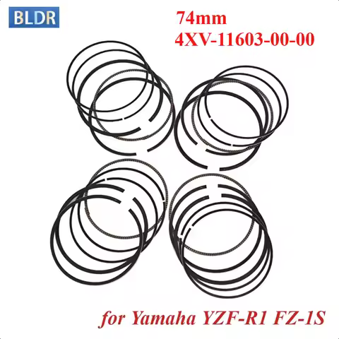74mm Motorcycle Engine Piston Rings 4XV-11603-00-00 for Yamaha YZF-R1 1998-2003 FZ-1S 2004 2005 YZFR
