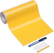 HARFINGTON 1 Set 6D Carbon Fiber Vinyl Wrap 3.9" x 5ft PVC Self-Adhesive Car Sticker Waterproof Wrap