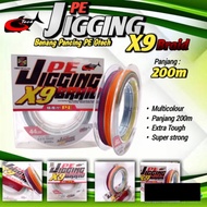 Pe G-Tech Jigging Braid X9 Multicolor String 200 Meters