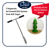 5 Segments In Ground (IG) System Iron Soil Auger