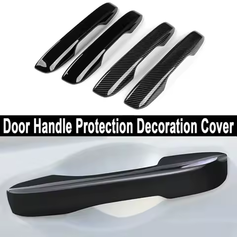 4pcs Car Door Handle Cover Carbon Fiber Chrome For Honda Civic Accord Inspire ZR-V Integra Breeze CR