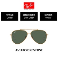 RAY-BAN AVIATOR REVERSE - RBR0101S 001/VR METAL UNISEX SUNGLASS Global Unisex Sunglasses 59mm