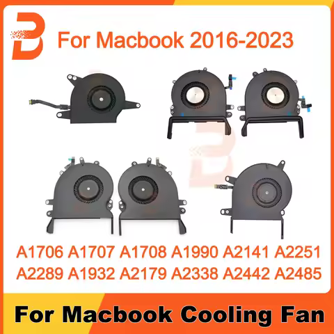 Laptop CPU Cooling Fan For Macbook Pro/Air A1706 A1707 A1708 A1990 A2251 A2141 A1932 A2179 A2338 A24