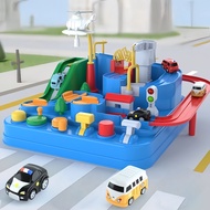 Happy Everyday.you Kids Car Track Playset Parking Garage Adventure Toy ABS Multicolour 2 Cars 4 Cars