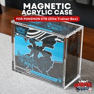 Pokemon Elite Trainer Box Acrylic Case | Magnetic Display Case | Clear Protector for ETB | Dustproof